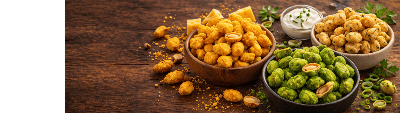 Mogyi ochucené arašídy a ořechy